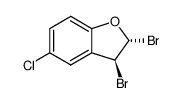trans-2,3-Dibromo-5-chloro-2,3-dihydrobenzofuran结构式