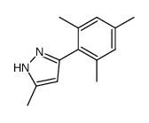 5-methyl-3-(2,4,6-trimethylphenyl)-1H-pyrazole结构式