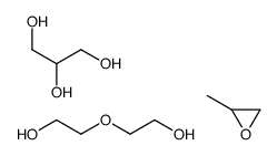 2-(2-hydroxyethoxy)ethanol,2-methyloxirane,propane-1,2,3-triol Structure