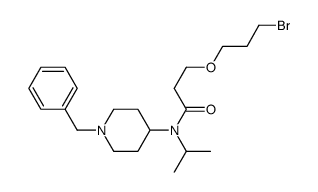 N-(1-benzylpiperidin-4-yl)-N-isopropyl-3-(bromopropoxy)propionamide结构式