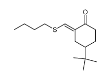 4-tert.-Butyl-2-butylthiomethylencyclohexanon结构式