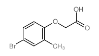 Acetic acid,2-(4-bromo-2-methylphenoxy)- Structure