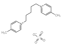 4-methyl-1-[5-(4-methylpyridin-1-ium-1-yl)pentyl]pyridin-1-ium,perchlorate Structure