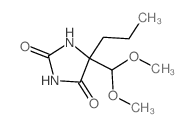 5-(dimethoxymethyl)-5-propyl-imidazolidine-2,4-dione Structure