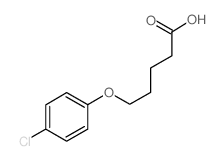 5-(4-chlorophenoxy)pentanoic acid结构式