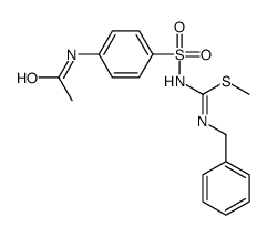 methyl N-(4-acetamidophenyl)sulfonyl-N'-benzylcarbamimidothioate结构式