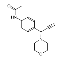 (4-acetylamino-phenyl)-morpholin-4-yl-acetonitrile结构式