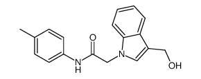 2-(3-HYDROXYMETHYL-INDOL-1-YL)-N-P-TOLYL-ACETAMIDE结构式