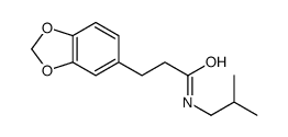 3-(1,3-benzodioxol-5-yl)-N-(2-methylpropyl)propanamide结构式