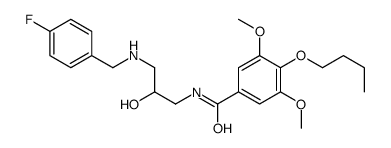 4-Butoxy-3,5-dimethoxy-N-(3-((4-fluorophenyl)methylamino)-2-hydroxypro pyl)benzamide picture
