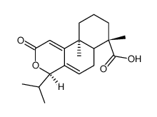 (4R,7S,10aS)-4-isopropyl-7,10a-dimethyl-2-oxo-4,6,6a,7,8,9,10,10a-octahydro-2H-benzo[f]isochromene-7-carboxylic acid结构式