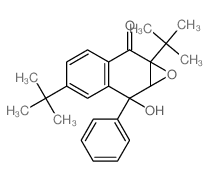 4,7a-ditert-butyl-2-hydroxy-2-phenyl-1aH-naphtho[2,3-b]oxiren-7-one结构式