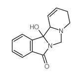 4,6,12b,12c-tetrahydro-12b-hydroxypyrido<1',2':3,4>imidazo<5,1-a>isoindol-8(3H)-one结构式