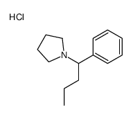 1-(1-phenylbutyl)pyrrolidine hydrochloride Structure