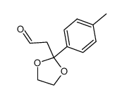 3,3-Ethylenedioxy-3-(p-tolyl)propanal Structure