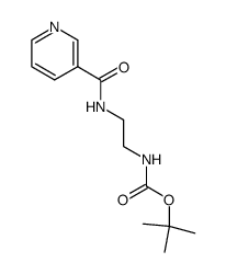 {2-[(pyridine-3-carbonyl)-amino]-ethyl}-carbamic acid tert-butyl ester Structure
