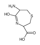 1,4-Thiazepine-3-carboxylicacid,6-aminohexahydro-5-oxo-,(3R-cis)-(9CI) Structure