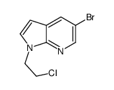 5-Bromo-1-(2-chloroethyl)-1H-pyrrolo[2,3-b]pyridine结构式