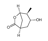 6-Oxabicyclo[3.2.1]octan-7-one, 3-hydroxy-4-methyl-, (1R,3R,4S,5R)- (9CI) structure
