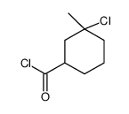 Cyclohexanecarbonyl chloride, 3-chloro-3-methyl- (9CI) Structure