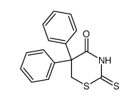 5,5-Diphenyl-2-thioxo-tetrahydro-4H-1,3-thiazin-4-on结构式