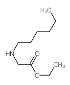 Glycine, N-hexyl-,ethyl ester结构式