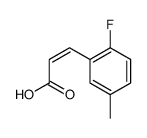 2-FLUORO-5-METHYLCINNAMIC ACID结构式