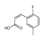 2-FLUORO-5-METHYLCINNAMIC ACID Structure