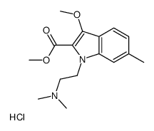 methyl 1-[2-(dimethylamino)ethyl]-3-methoxy-6-methylindole-2-carboxylate,hydrochloride Structure