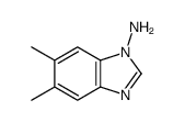 1H-Benzimidazol-1-amine,5,6-dimethyl-(9CI) Structure