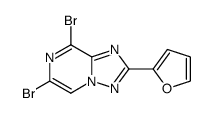 6,8-dibromo-2-furan-2-yl-[1,2,4]triazolo[1,5-a]pyrazine Structure