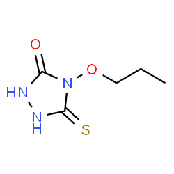 1,2,4-Triazolidin-3-one,4-propoxy-5-thioxo-(9CI) structure