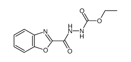 ethyl 3-(2-benzoxazolyl)hydrazinecarboxylate Structure