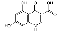 3-Quinolinecarboxylicacid,4,5,7-trihydroxy-(9CI) structure