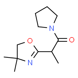 Pyrrolidine, 1-[2-(4,5-dihydro-4,4-dimethyl-2-oxazolyl)-1-oxopropyl]- (9CI) structure