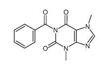 1-benzoyl-3,7-dimethyl-3,7-dihydro-purine-2,6-dione结构式