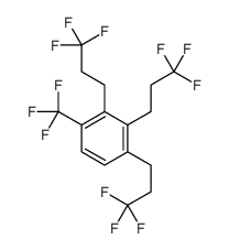 1-(trifluoromethyl)-2,3,4-tris(3,3,3-trifluoropropyl)benzene结构式