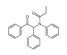 N-(2-oxo-1,2-diphenylethyl)-N-phenylpropionamide结构式