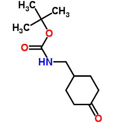 N-BOC-4-酮-环己甲胺结构式