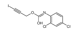 2,4-Dichlorocarbanilic acid 3-iodo-2-propynyl ester结构式