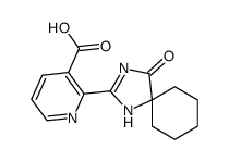 2-(4-oxo-1,3-diazaspiro[4.5]dec-1-en-2-yl)pyridine-3-carboxylic acid Structure
