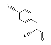 4-(2-cyano-3-oxoprop-1-enyl)benzonitrile Structure