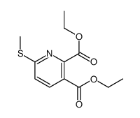 diethyl 6-methylsulfanylpyridine-2,3-dicarboxylate结构式