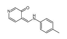 4-[(4-methylanilino)methylidene]pyridin-3-one Structure