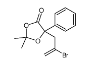 5-(2-bromoprop-2-enyl)-2,2-dimethyl-5-phenyl-1,3-dioxolan-4-one Structure