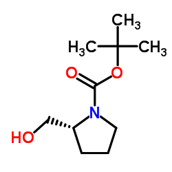 Boc-D-prolinol structure