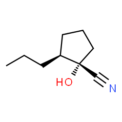 Cyclopentanecarbonitrile, 1-hydroxy-2-propyl-, (1S,2S)- (9CI)结构式