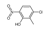 3-chloro-2-methyl-6-nitro-phenol结构式