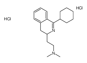 2-(1-cyclohexyl-3,4-dihydroisoquinolin-3-yl)-N,N-dimethylethanamine,dihydrochloride Structure