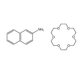 18-crown-6:2-napthylammonium ion 1:1 complex Structure